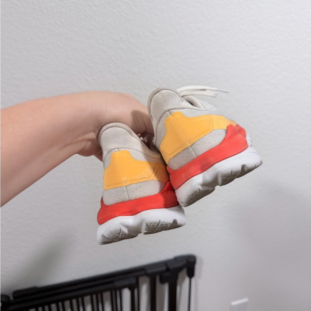 Hoka Women's Athletic Shoes - Cream, Red, and Yellow - Picture 8 of 9
